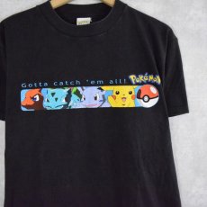 画像1: 90's〜 POKEMON "Gotta catch'em all! " キャラクターTシャツ M (1)