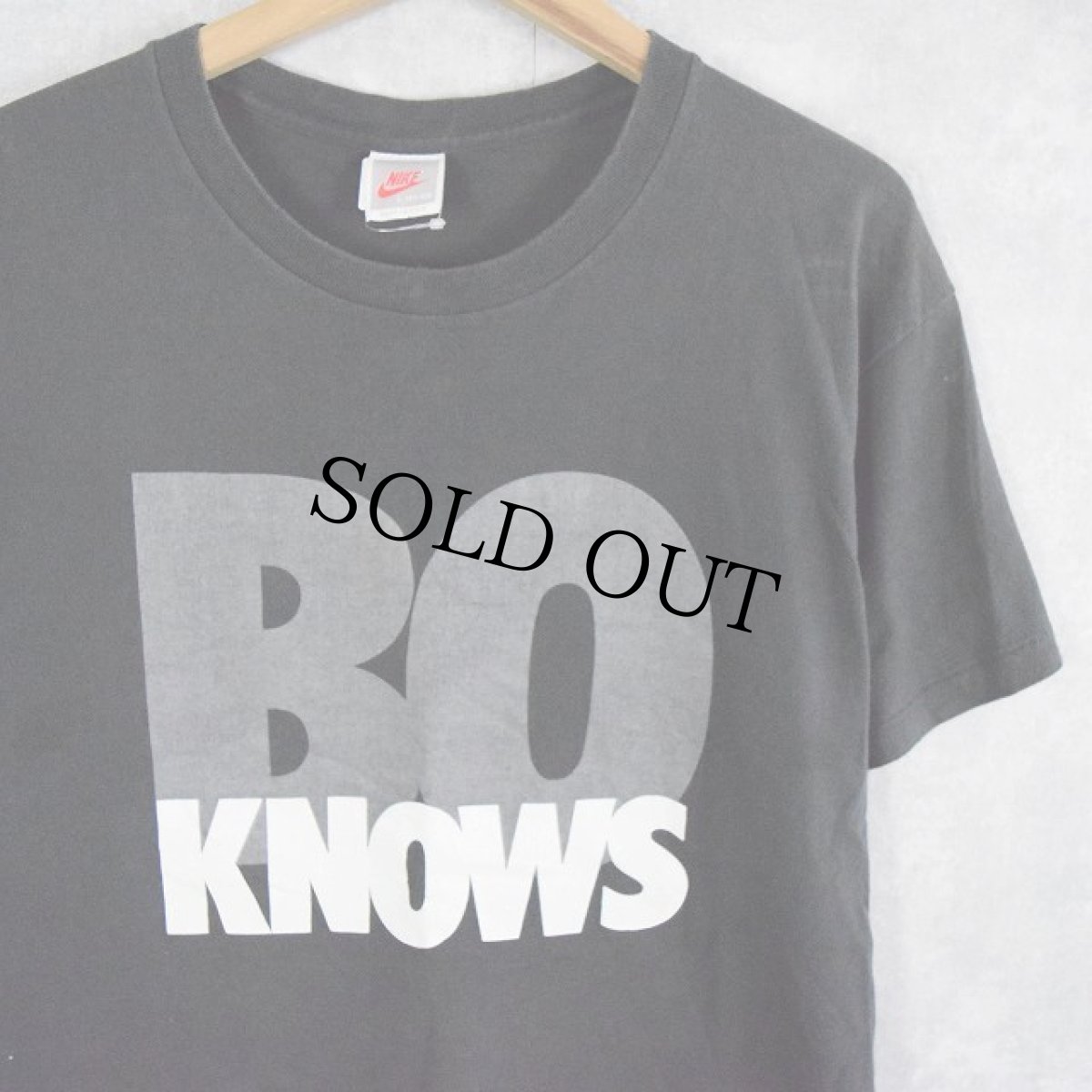 画像1: 90's NIKE USA製 "BO KNOWS"シリーズ プリントTシャツ L (1)