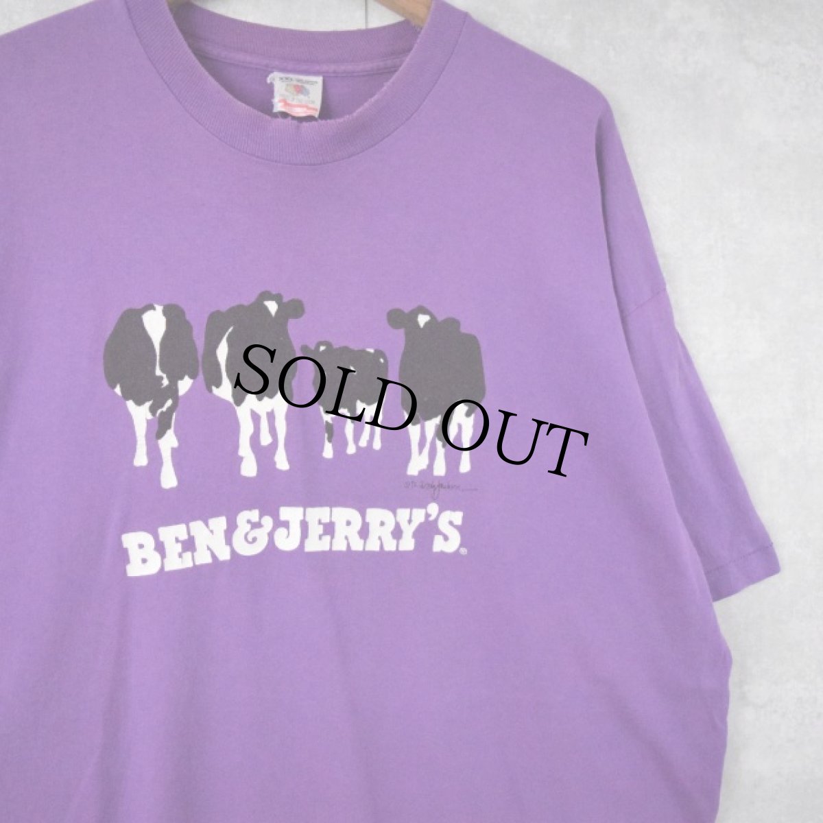 画像1: 90's BEN&JERRY'S USA製 企業プリントTシャツ XXL (1)