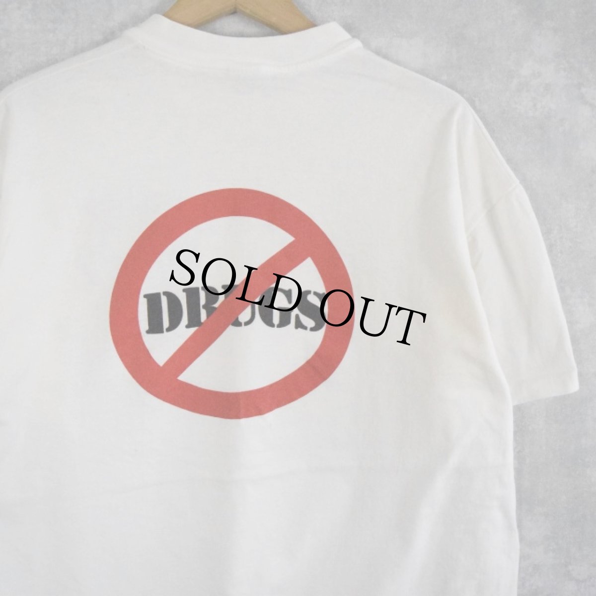 画像1: 90's USA製 "JUST SAY NO" メッセージプリントTシャツ XL (1)