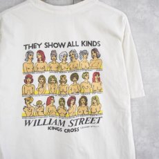画像1: "THEYSHOW ALL KINDS WILLIAM STREET KINGS CROSS" エロプリントTシャツ  (1)