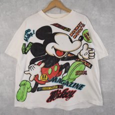 画像1: 90's Disney "MICKEY MOUSE" キャラクター大判プリントTシャツ XXL (1)