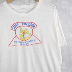 画像1: 80's CAMP FREEDOM "BOY SCOUTS OF AMERICA..." ロゴプリントTシャツ  (1)