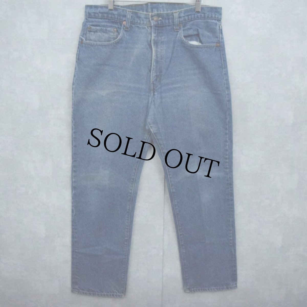 画像1: 80's Levi's 505 USA製 内股シングル デニムパンツ W35 (1)