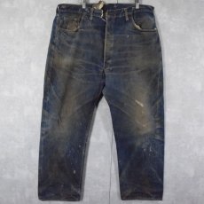 画像1: 60's LEVI'S 501XX ギャラ無し紙パッチ デニムパンツ W39 (1)