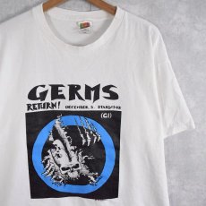 画像1: 2000's GERMS "GERMS RETURN!" ハードコアパンクバンドTシャツ XL (1)