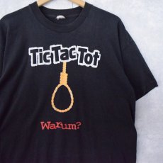 画像1: 90's Tic Tac Tot "Warum?"  首吊り縄 プリントTシャツ L (1)