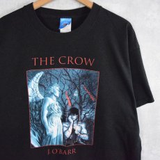 画像1: 90's J.O' BARR "THE CROW" ホラー小説プリントTシャツ XL (1)