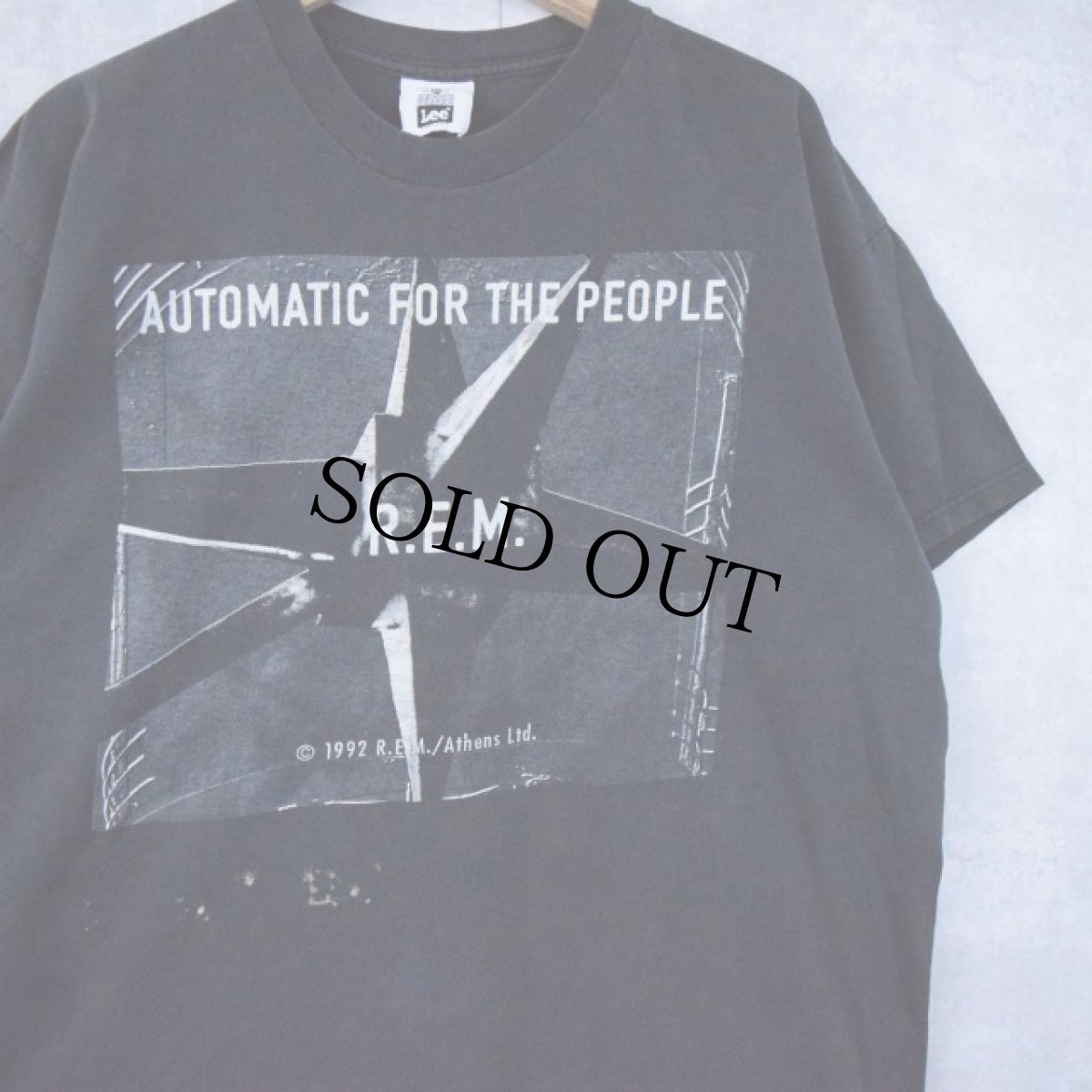 画像1: 90's USA製 R.E.M. "AUTOMATIC FOR THE PEOPLE" オルタナティヴ・ロックバンドTシャツ XL (1)