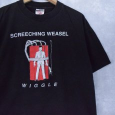 画像1: 90's USA製 SCREECHING WEASEL "WIGGLE" パンクロックバンドプリントTシャツ XL (1)