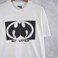 画像1: 90's USA製 "BAT WOMAN" パロディ エロTシャツ L (1)