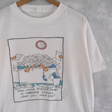 画像1: 80's SHOEBOX GREETINGS USA製 シュールイラストTシャツ (1)