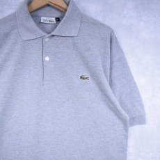 画像1: 70's LACOSTE FRANCE製 ロゴワッペン ポロシャツ XL (1)