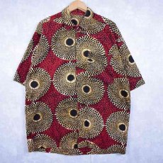 画像1: アフリカンバティックシャツ (1)