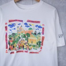 画像1: 90's GAP USA製 "AiDS WALK '98" アートプリントTシャツ L (1)