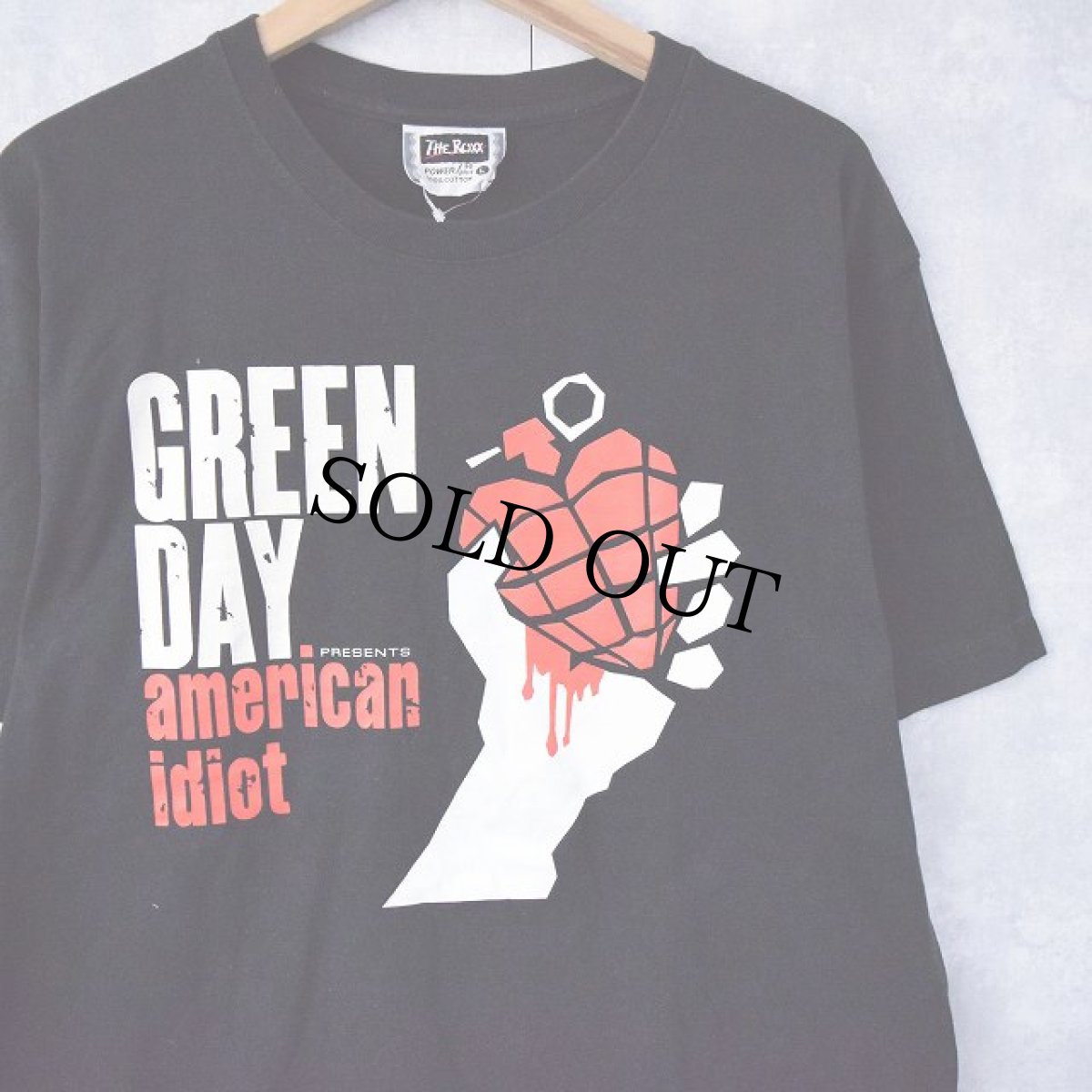 画像1: 2000's GREEN DAY "american idiot" ロックバンドTシャツ L (1)
