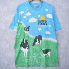 画像1: 90's LIQUID BLUE USA製 "BEN&JERRY'S" 大判プリントTシャツ XL (1)