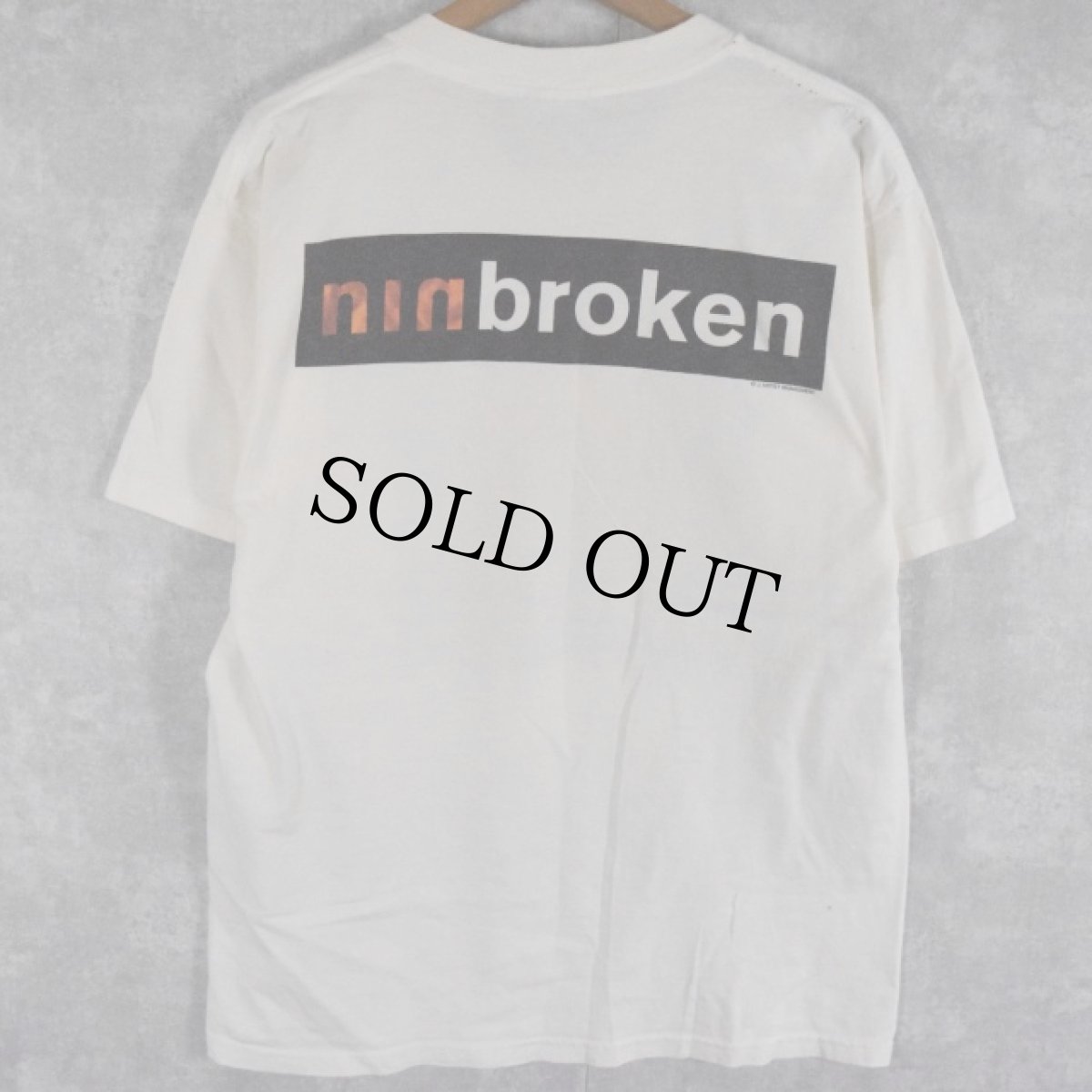 画像2: 90's NINE INCH NAILS "broken" ロックバンドTシャツ L (2)