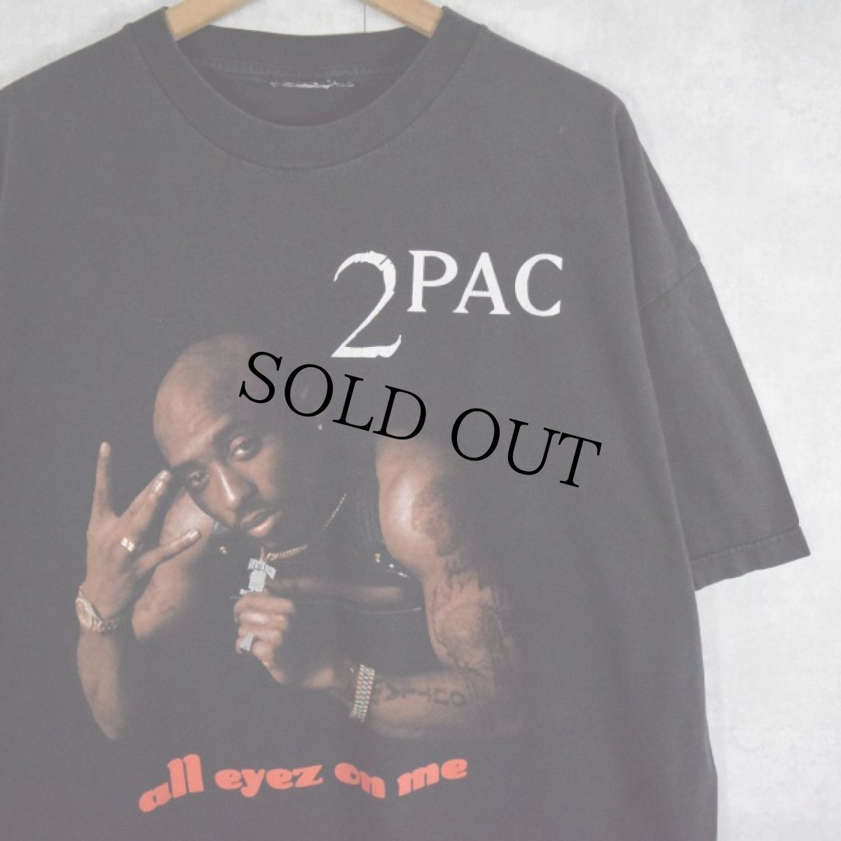 画像1: 2PAC "all eyes on me" ヒップホップTシャツ (1)