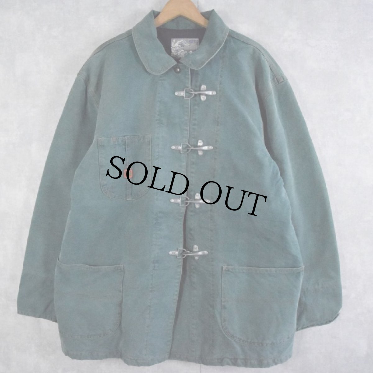 画像1: 80's KENZO JEANS FRANCE製 ファイヤーマンジャケット L (1)