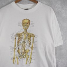 画像1: 90's Anatomical Chart Co. 骨格標本イラストTシャツ XL (1)