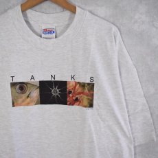 画像1: 90's Eames office "TANKS" インテリア企業プリントTシャツ GRAY DEADSTOCK XXL (1)