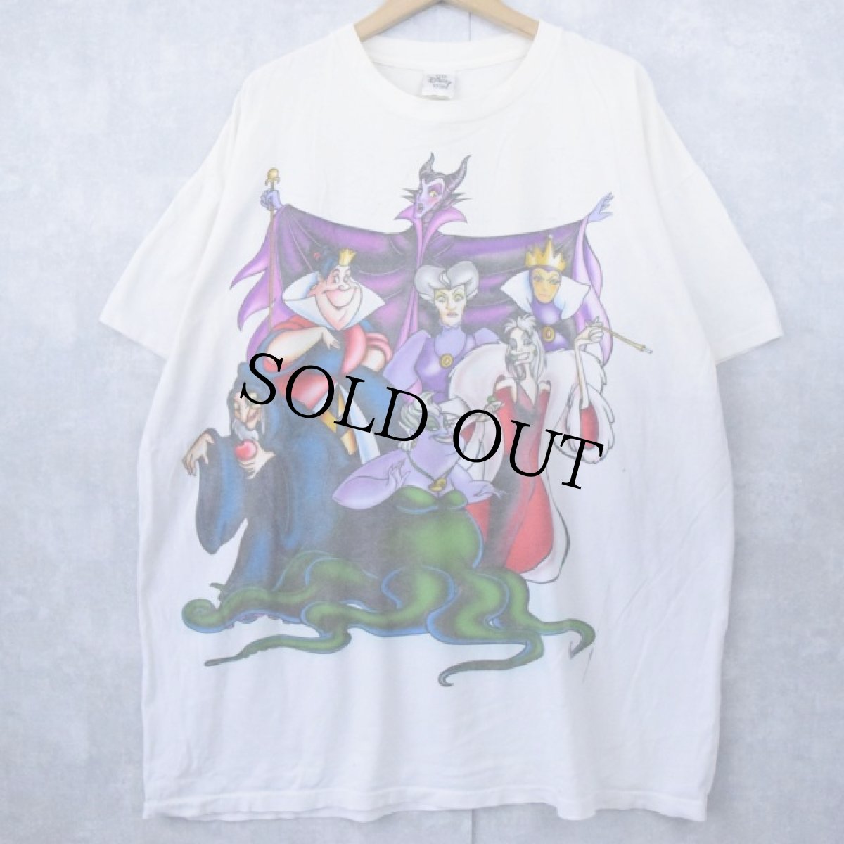 画像1: 90's Disney villains USA製 "TIME FOR SOMEBEAUTY SLEEP!" キャラクターTシャツ ONESIZE (1)