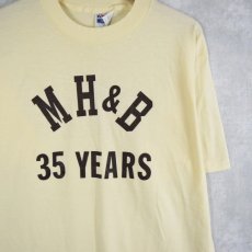 画像2: 80's MH&B 35 YEARS USA製 フォトプリントTシャツ L (2)