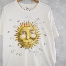 画像1: 90's USA製 太陽イラストTシャツ XL (1)