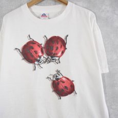 画像1: Human-i-Tees てんとう虫プリントTシャツ XL (1)