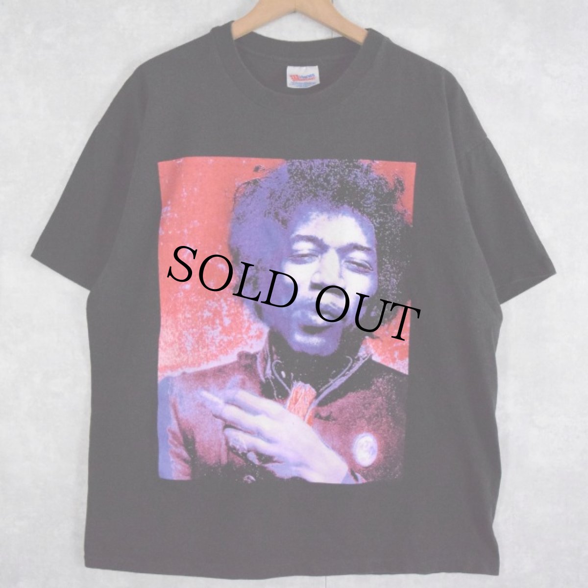 画像1: 90's Jimi Hendrix USA製 ミュージシャンTシャツ XL (1)