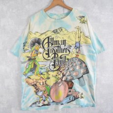 画像1: 90's The Allman Brothers Band USA製 タイダイ×大判プリント ロックバンドTシャツ XL (1)