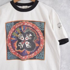 画像1: 90's KISS Rock And Roll Over ロックバンドリンガーTシャツ (1)