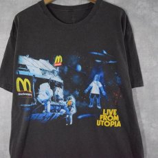 画像1: Cactus Jack×McDonald's "LIVE FROM UTOPIA" ヒップホップレーベルTシャツ XL (1)