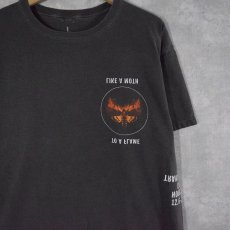 画像1: Travis Scott "Like A Moth To A Flame Houston" ヒップホップTシャツ L (1)