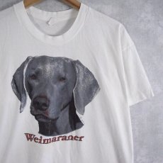 画像1: 80's USA製 "Weimaraner" 犬プリントTシャツ XL (1)