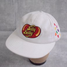 画像1: Jelly Belly USA製 お菓子企業 ロゴ刺繍メッシュ切り替え コットンキャップ ONE SIZE (1)