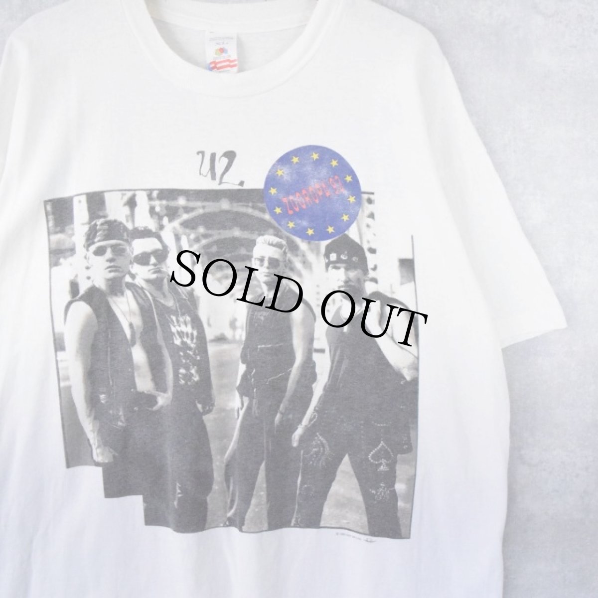 画像1: 90's U2 USA製 ZOOROPA ロックバンドTシャツ XL (1)