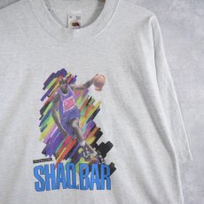 画像1: SHAQBAR 手形プリント NBAプレイヤーTシャツ XL (1)