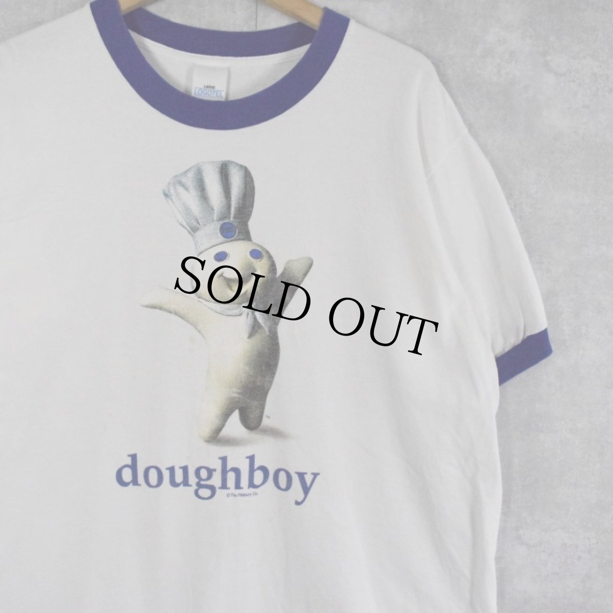 画像1: 90's Pillsbury Doughboy USA製 キャラクタープリントTシャツ L (1)