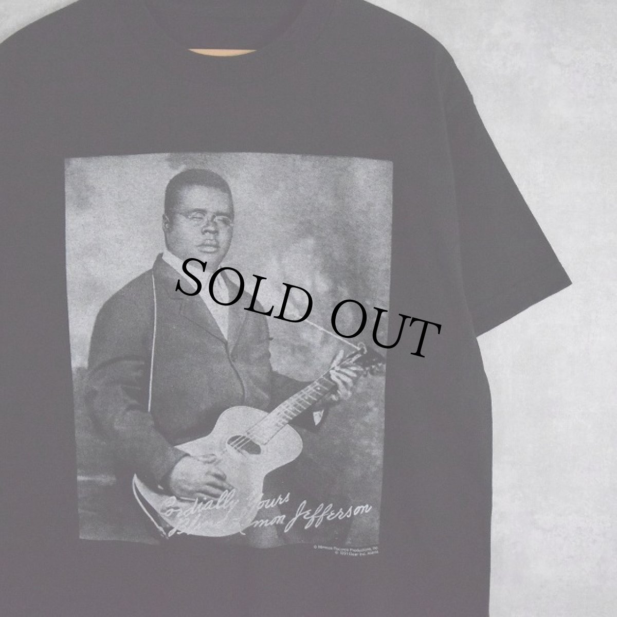 画像1: 90's Blind Lemon Jefferson ブルースシンガー プリントTシャツ (1)