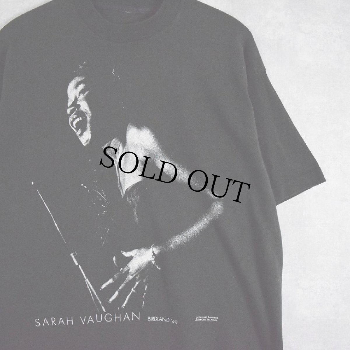 画像1: 90's Sarah Vaughan ジャズボーカリスト プリントTシャツ (1)