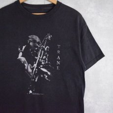 画像1: 90's John Coltrane ジャズミュージシャン プリントTシャツ (1)