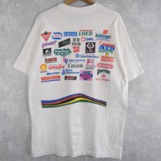 画像2: 90's CANADA製 "Le Tour des Quickie" ロードレースプリントTシャツ XL (2)