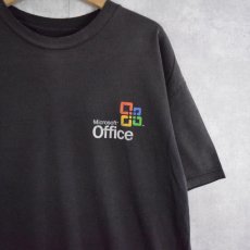 画像1: 90's Microsoft Office 企業ロゴプリントTシャツ (1)