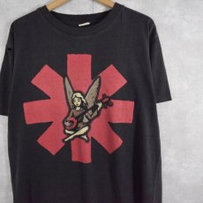 画像1: 90's Red Hot Chili Peppers "WORLD TOUR 1996" サークルロゴプリントTシャツ L (1)