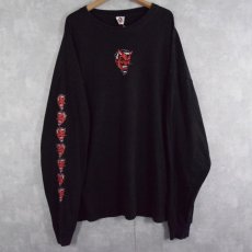 画像2: 90's FASHION VICTIM デビルイラスト ロンT 4XL (2)