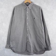 画像1: Ralph Lauren "MCMEEL" ボタンダウンコットンシャツ L (1)
