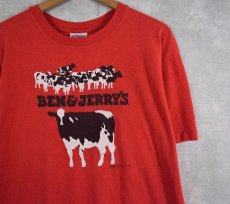 画像1: 80's〜90's BEN&JERRY'S USA製 企業プリントTシャツ XL (1)
