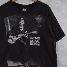 画像1: 90's Robert Johnson USA製 "KING OF THE DELTA BLUES" ミュージシャンTシャツ XL (1)